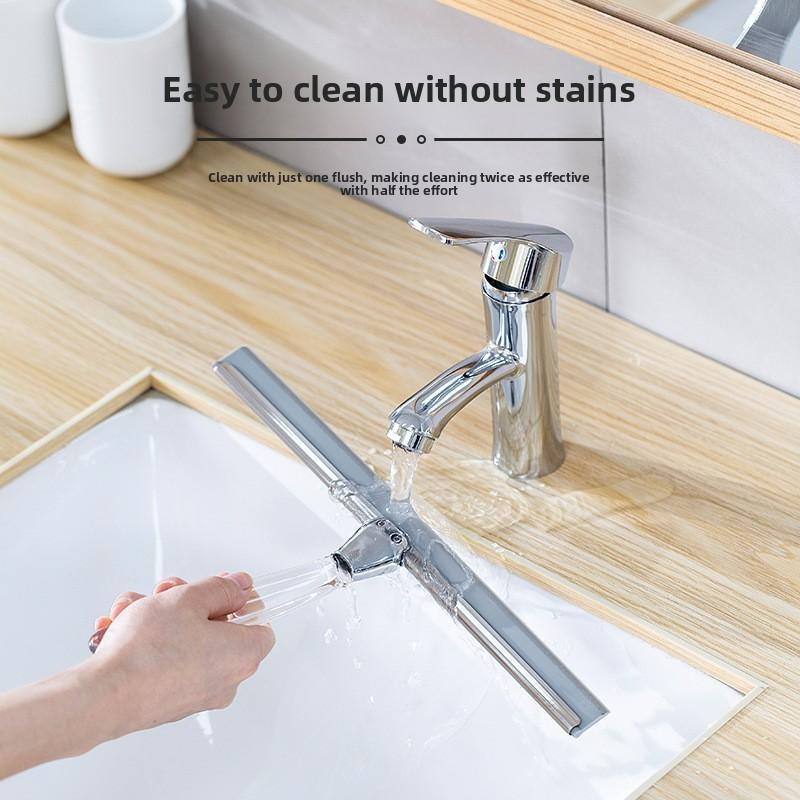 Stainless Steel Bathroom Window Scraper Glass Cleaning Tool For Home And Commercial Use