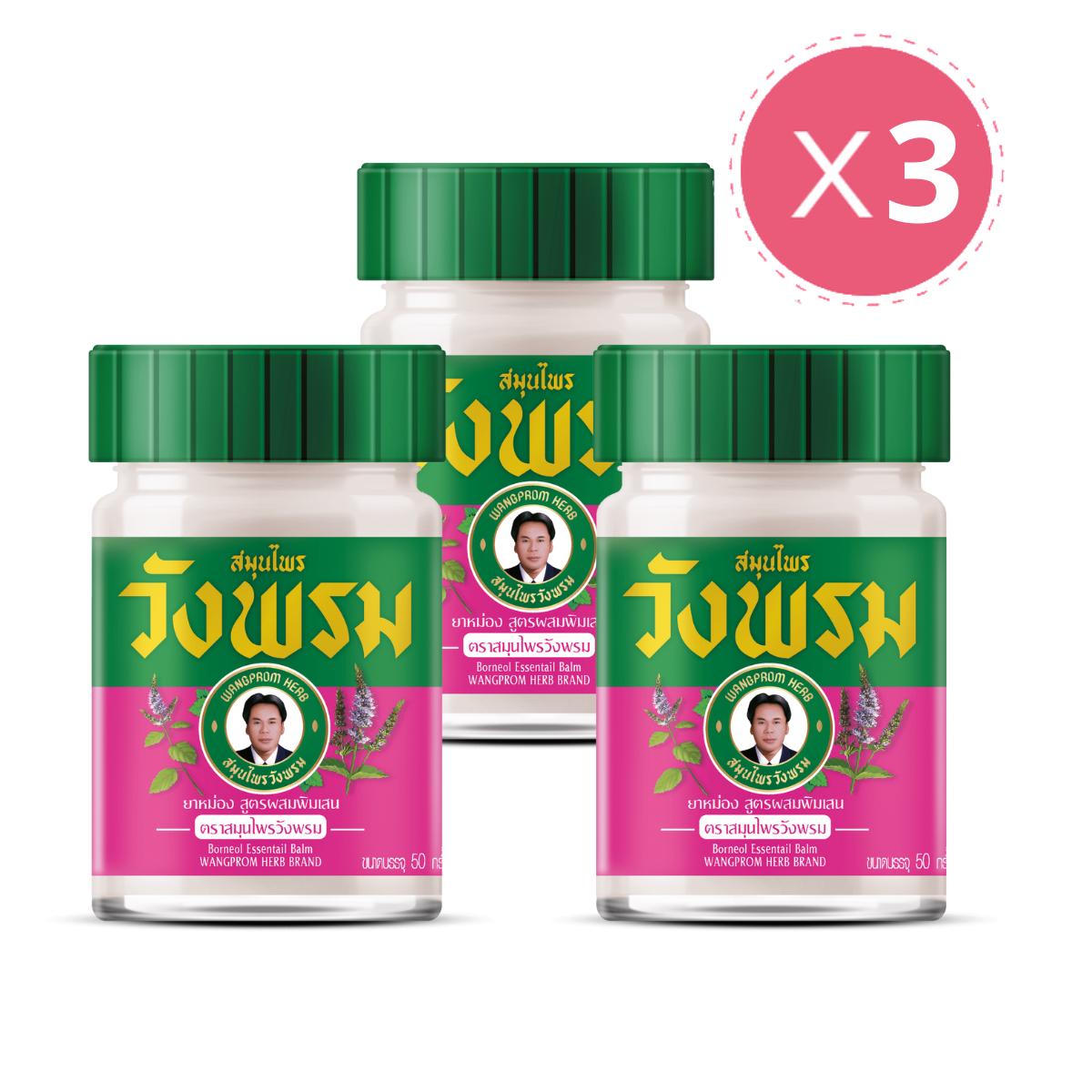 

Wang Prom Розовый освежающий бальзам 50 г с пачули от заложенности носа и головокружения - крутой эффект розовый