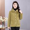 Autumn and Winter Fashi Women's Simple Plush Thickened Warm Loose Cott-padded Jacket Versatile Jacket