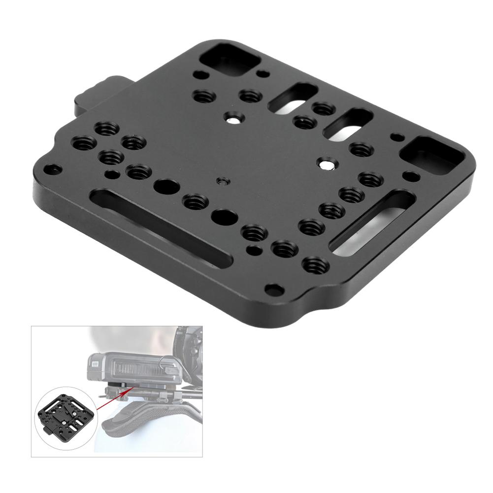 Aluminum Alloy CNC Firm Black VLock Plate Limit Structure Battery Quick Release Base