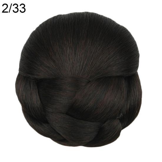 Ciocca per Acconciatura Raccolta da Donna Sintetica Trecciata Coda di Cavallo Chignon Estensione per Capelli