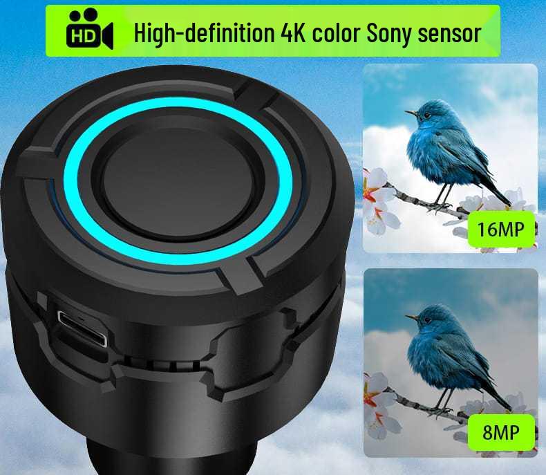 5MP 4K HD WiFi Telescope Camera: Full-Color Electronic Eyepiece for Astronomy, Birdwatching & Mobile Viewing