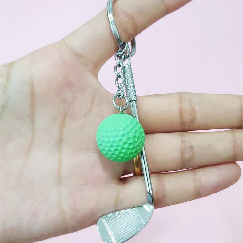 German Metal Golf Ball Keychain Pendant - European & American Style Creative Gift