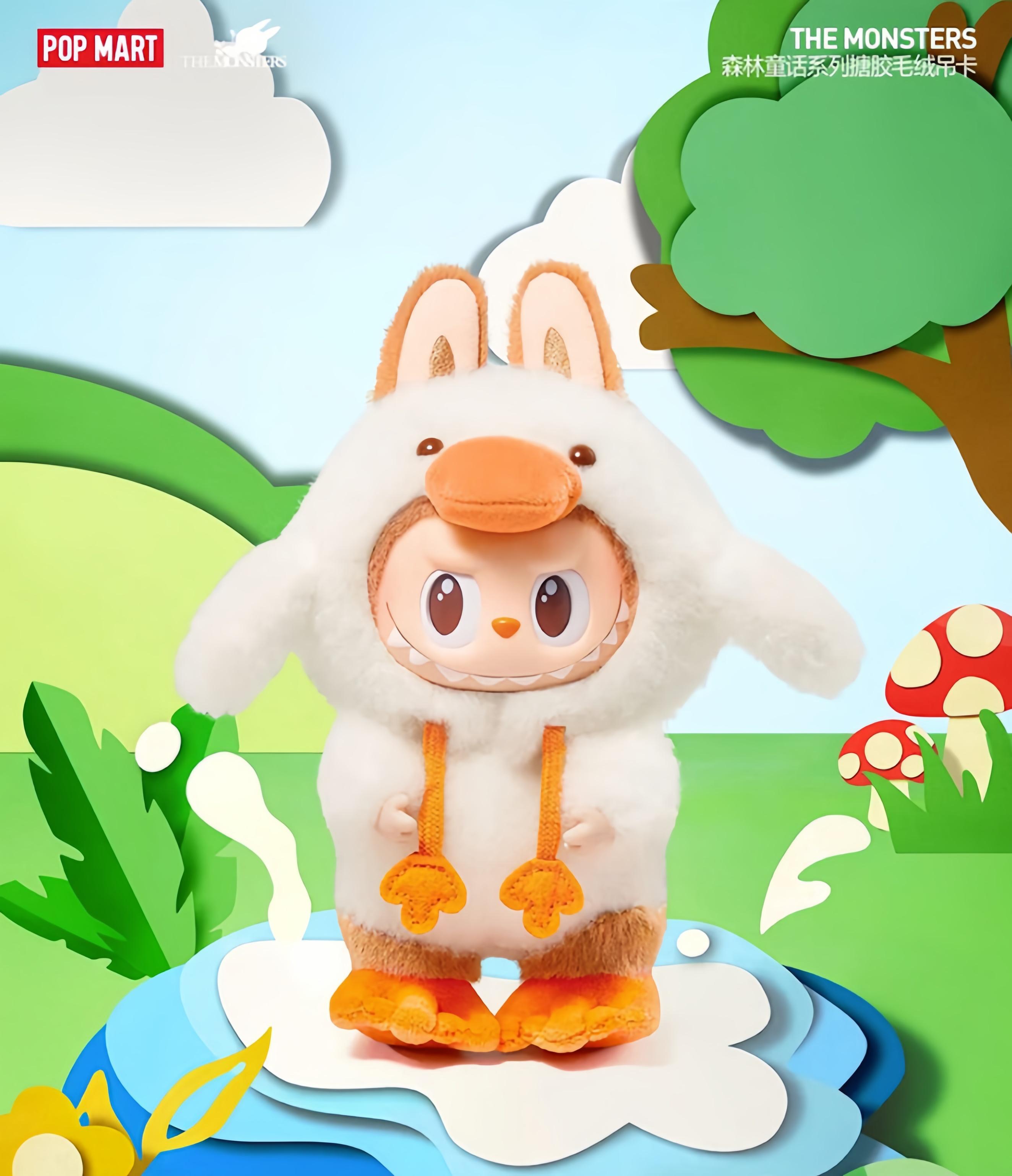 

POP MART LABUBU THE MONSTERS Серия «Лесная сказка» – Плюшевый виниловый брелок с биркой – Дизайнерская игрушка 18cm