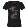 America Courage Diversity Kindness Equality Women's T-Shirt 4th of July Shirt