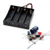 10-1pcs 1 2 3 4 Slot Plastic 18650 Battery Holder with Wire Lead Black 18650 Battery Storage Box Case for 18650 3.7V Battery