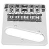Saddle Bridge Metal Silver 6?String Hardtail Fixed Replacement for TL Electric Guitar