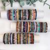 Natural Stone Beaded Bracelet 6-10mm Stretch Yoga Jewelry - Tiger Eye Turquoise Agate Jasper Healing Bangles for Women Men