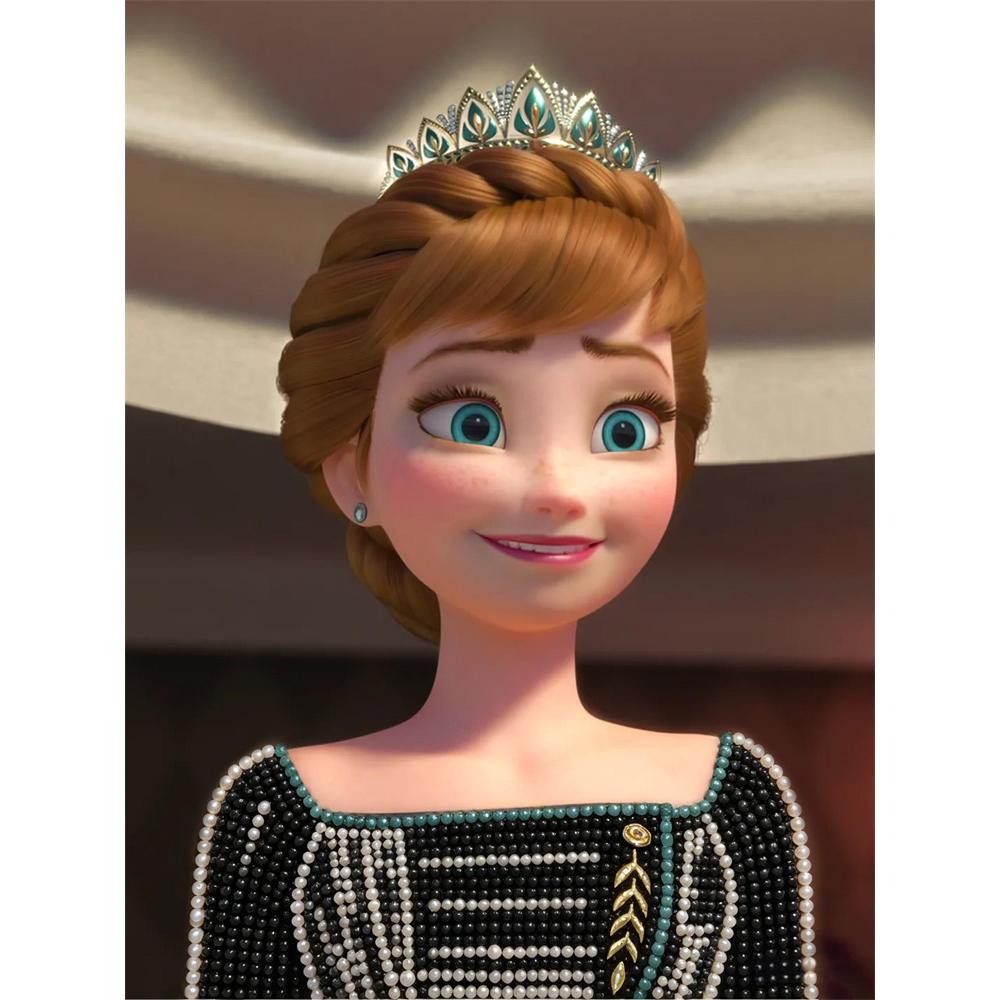 

Disney Pearl Painting Frozen 2 Anna Handmade DIY Pearl Gemstone Painting Pictures Crafts Special Shape Home Wall Decoration 30x40