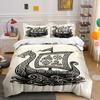 Viking Ship with Symbols. Bedding Sets Duvet Cover Sets Duvet Covers Pillowcases(1*Duvet Cover 2*Pillowcases Without Duvet Insert)