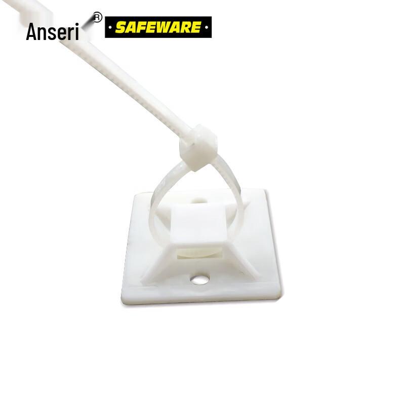 25x25mm Self-Adhesive Cable Tie Mounts (500 Pcs)