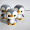 1Pc 5.5CM Mini PVC Flocking Decoration Dolls Penguin 4 Colors Kawaii Doll Toy for Girls Little Exquisite Toy Christmas Gift Surprise