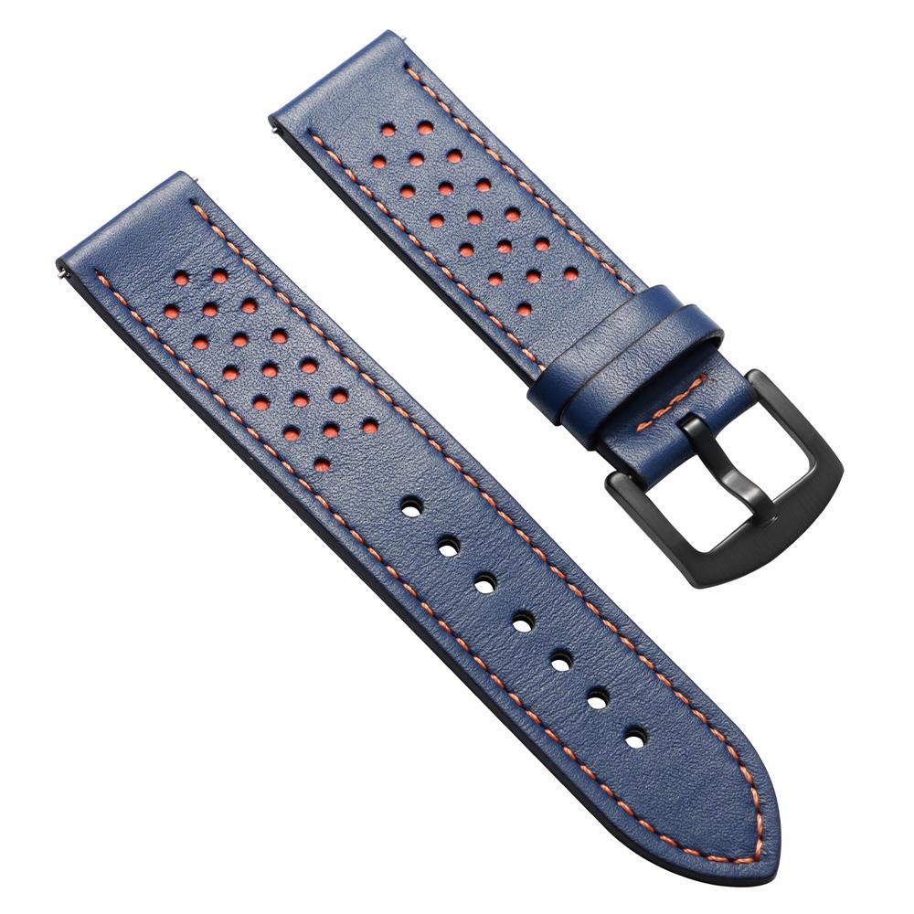 Soft Cowhide Leather Watch Strap 20mm 22mm Breathable Business Watchband Men Women for Huawei Watch GT5/4 Band Vintage Bracelet