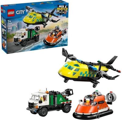 Set de construcție LEGO City 60505 Set cu avion, camion de service și hovercraft