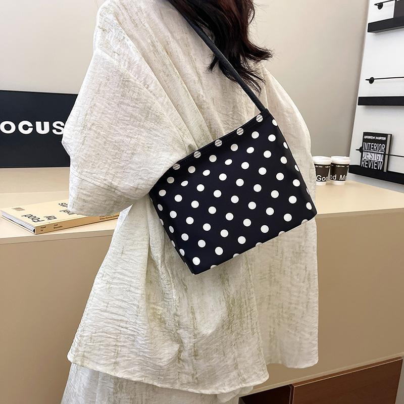 Niche Polka Dot Bag Women's New Versatile Shoulder Underarm Bag Going Out To Work Small Bag
