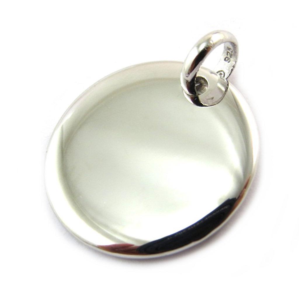 Les Trésors De Lily [N3968] - Pandantiv din argint „Medalie rotundă” (placat cu rodiu) - 20 mm