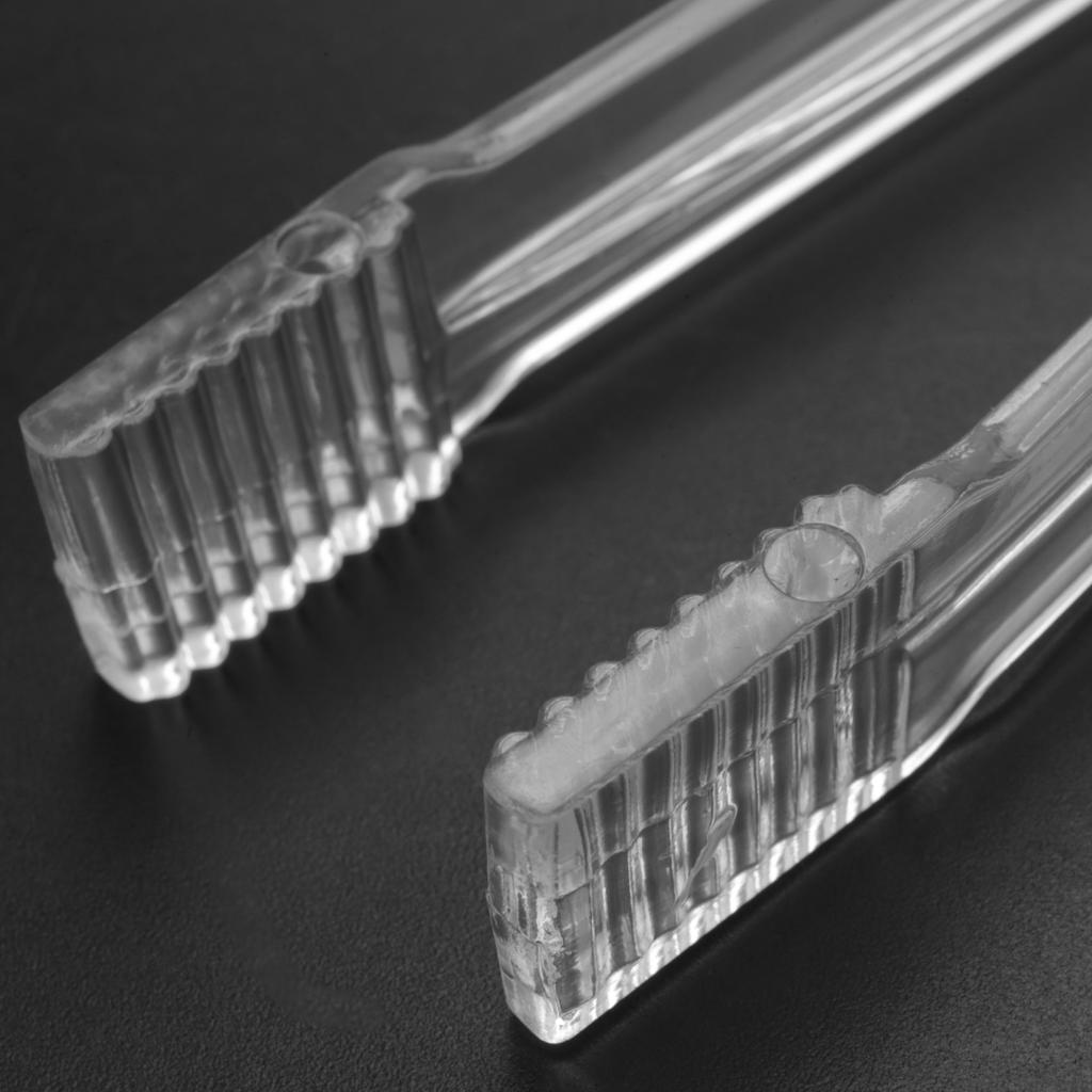 Gut-8 Stück Plastik Buffet Servierzange Mini Servierbesteck Zange Vorspeisen Zange Klare Küchenzange 6,3 Zoll Klein Eis