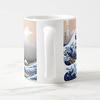 Katsushika the Great Wave Off Mug from Views of Mount Photo Mug Hokusai's "Under Kanagawa" Thirty-six Fuji (Ukiyo-e Series) (A Close-up)