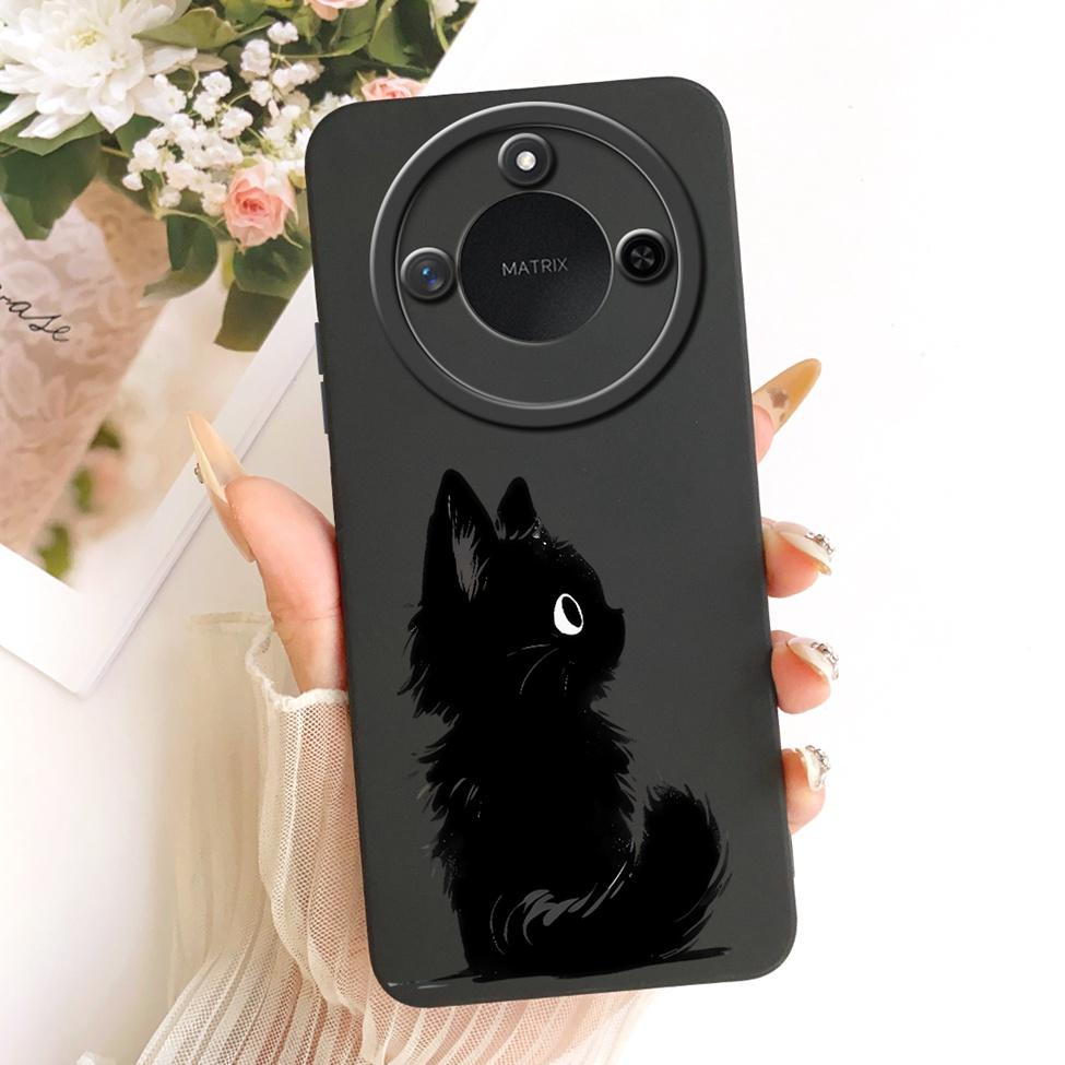 6.8'' For Honor X9c Smart Case Silicone Fashion Luxury Cute Cartoon Painted Cover For Honor X9c Smart Funda
