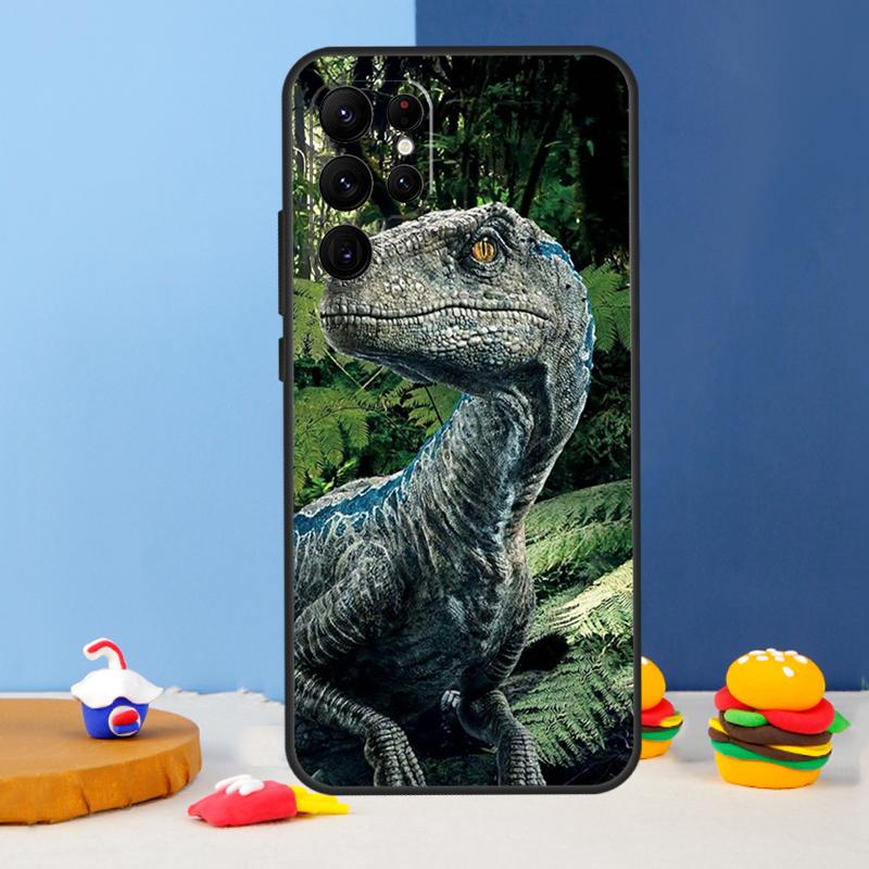 Jurassic Dinosaur World Phone Case For Samsung Galaxy S25 S24 Ultra S9 S10 S20 S22 S21 S23 Plus S24 FE Cover Coque