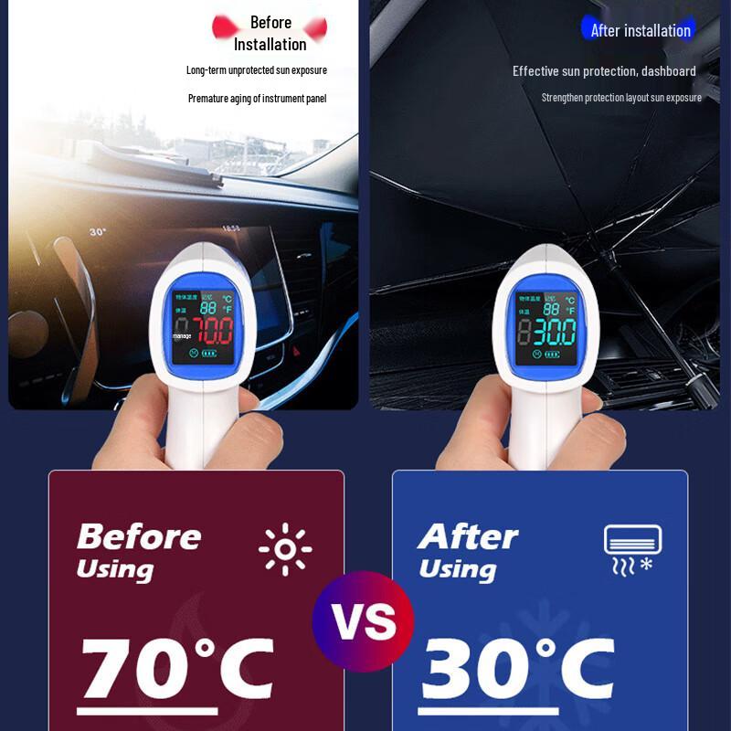 Car Windshield Sun Shade Umbrella