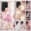 Schöne Rose Bling Bild Handyhülle für Samsung Galaxy S26 S24 S23 Ultra S25 Edge S22 S21 Plus S20 FE + Weiche Druckschale Lustig