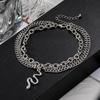 Bohemian Beach Three Layers Snake Shape Anklet for Ladies