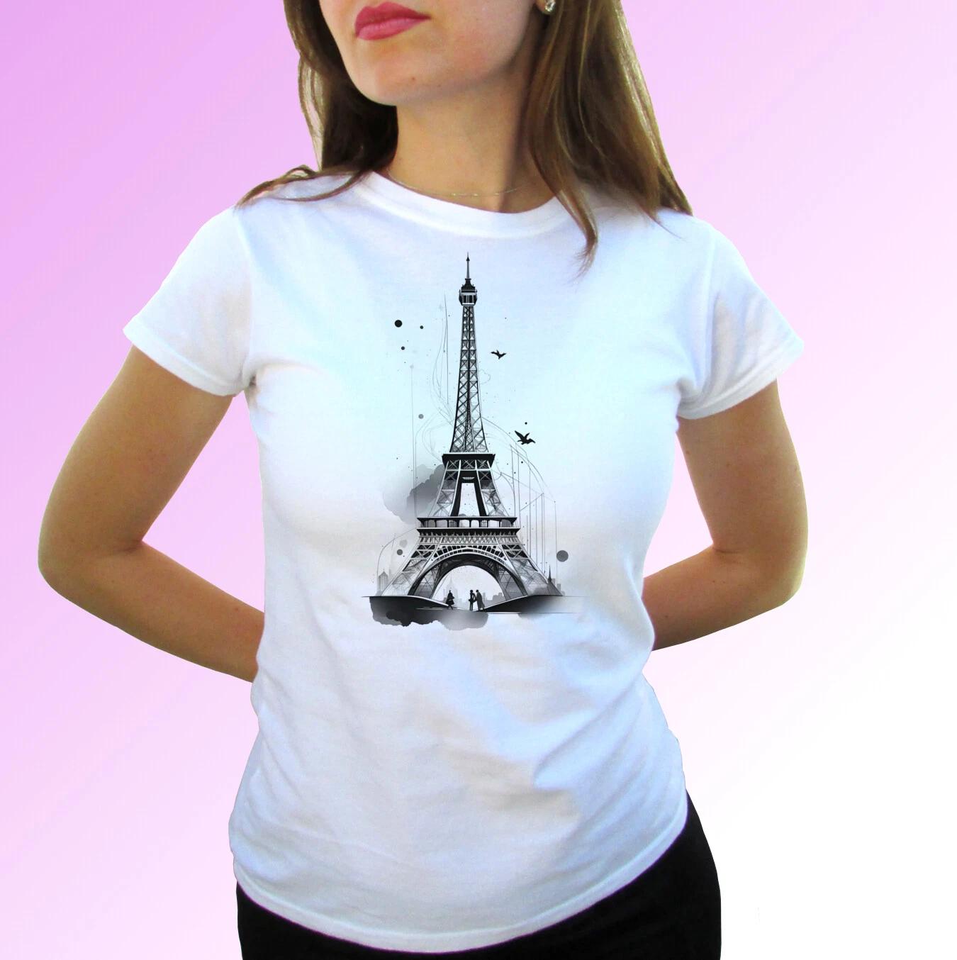 

Eiffel Tower kids boys T-Shirt France tee top art gift design s s kids baby size 150