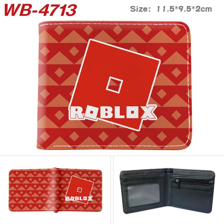 Virtual World Game Peripheral Wallet Cartoon Print Short Fold Card Holder Unisex 1pcs