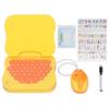 Baby Computer Board Toy DIY Puzzle Soft Button Cultivate Imagination Bilingual Pretend Computer Toy with Light Mouse