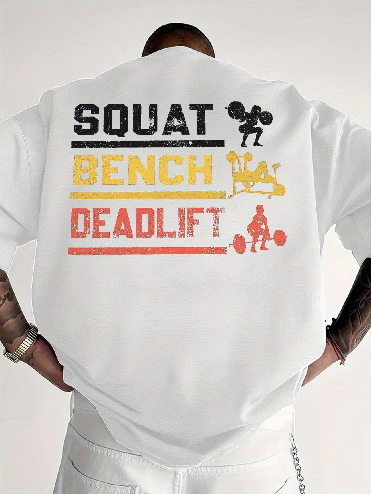 

Men s Women Squat Deadlift Weightlifting GYM T Shirt Cotton Tee Streetwear Oversized Summer Fashion Loose Breathable Trendy Top S разноцветный
