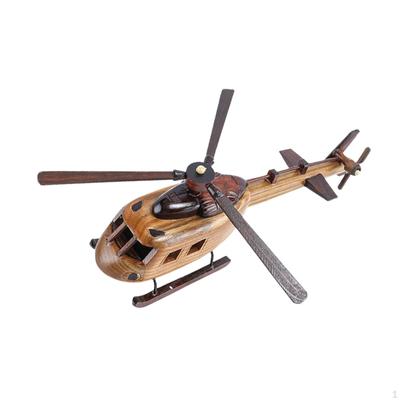 3D Wooden Helicopter Model for Home Decor And Display