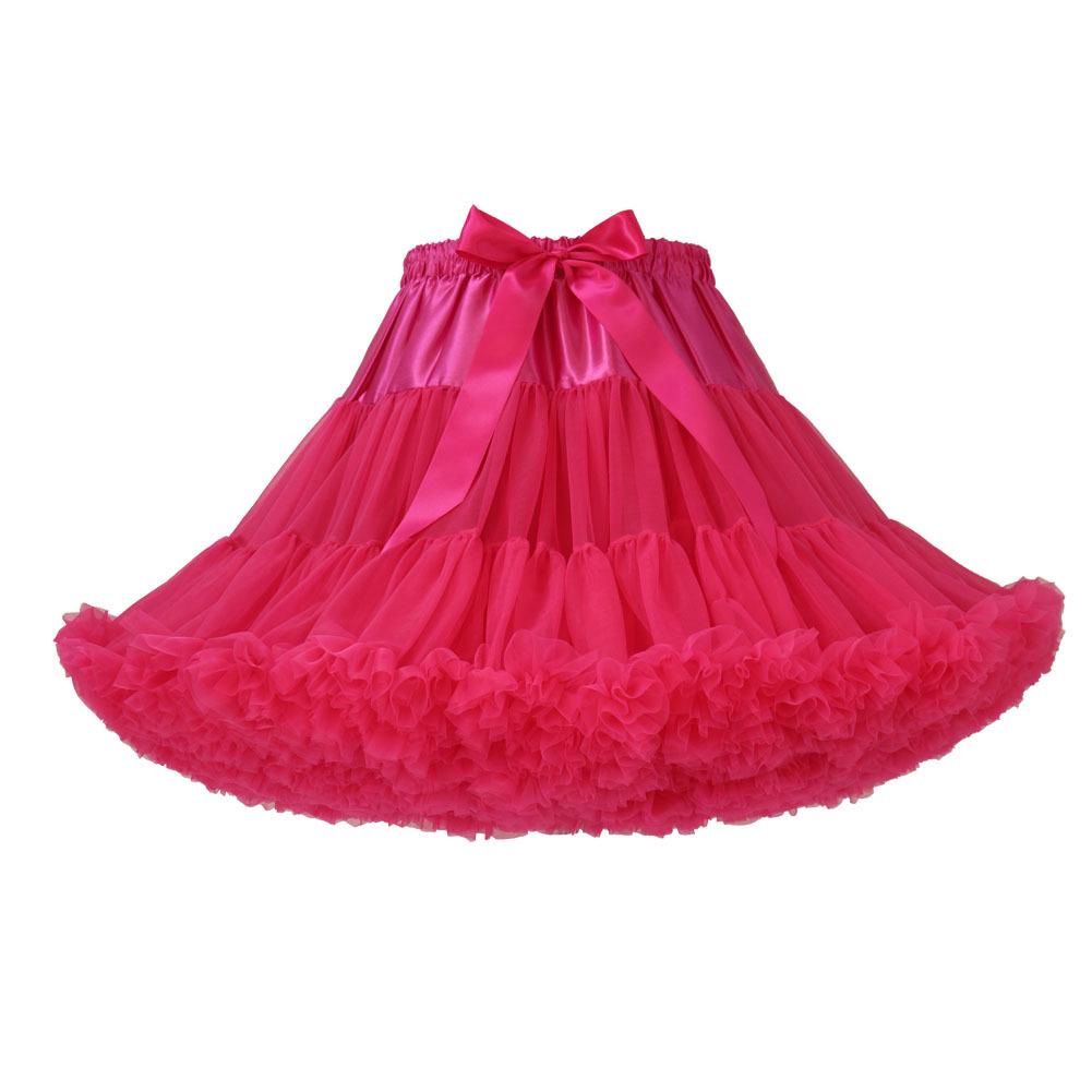 Weißer Erwachsenen Mesh Puffrock - Super Puffiger Halbkörper-Kostüm-Petticoat