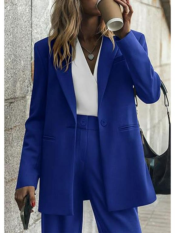 2025 Women's Autumn/Winter Fashion: Elegant Solid Color Suit & Pants Set