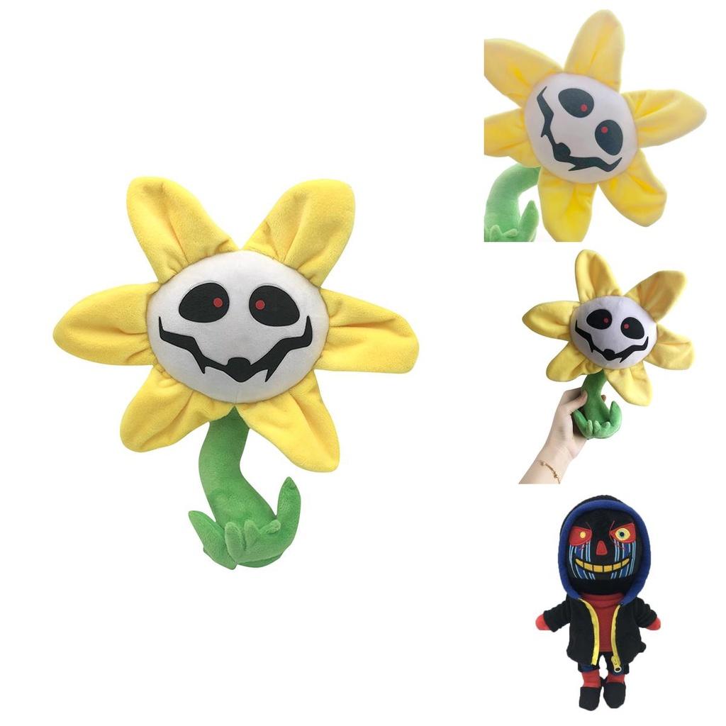 Deltarune Undertale Zombies Boss Flower Plüschfigur, weiche und farbenfrohe Stoffpuppe für Fans