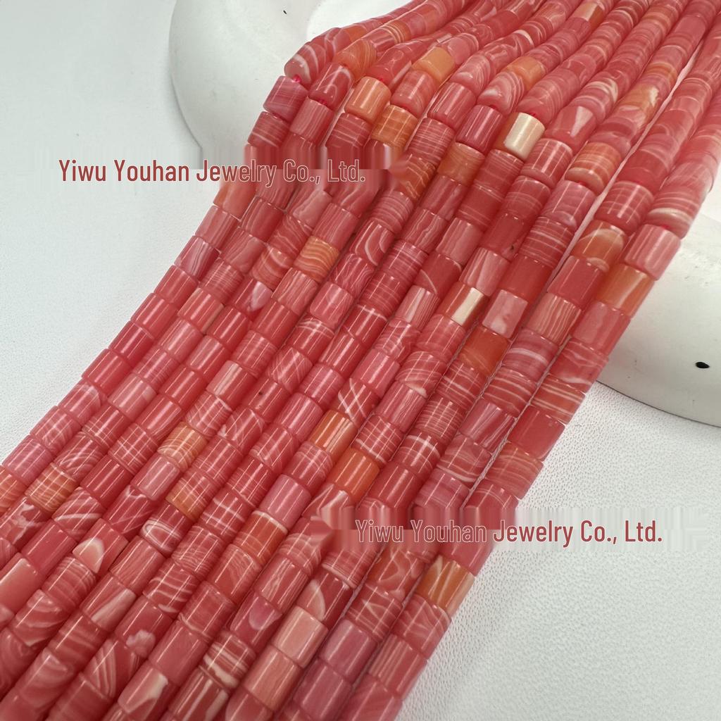 4x4mm Natural Stone Cylinder Beads for Handmade DIY Jewelry, Bracelets & Necklaces