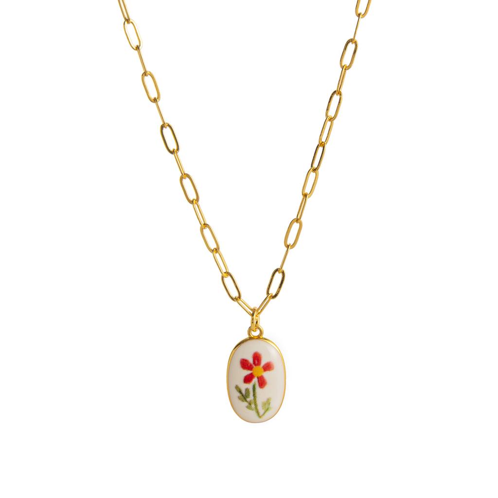 Niche Fresh Plant Series Necklace Diy Lemon Strawberry Bow Pendant Necklace Collarbone Chain