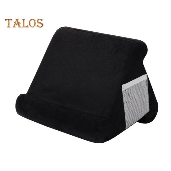 

Подушка-держатель для планшета с боковым сетчатым карманом, переносной дорожный офисный стол, кровать, многоугольная подушка для планшета, мягкая подставка для мобильного телефона чёрный