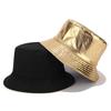 New Two-Sided Golden Silver Foldable Unisex Bucket Hat Women Street Personality Fisherman Cap Outdoor Men Hip Hop Panama Hats