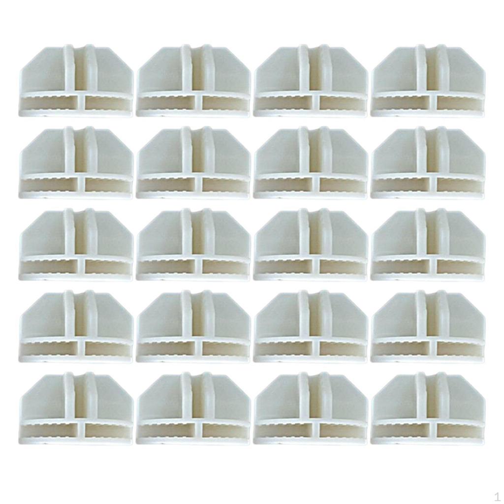 20 Clasp Buckle Clip Replace Repair Spare Parts Grid Connectors Corner Cube Wire Storage Cubes