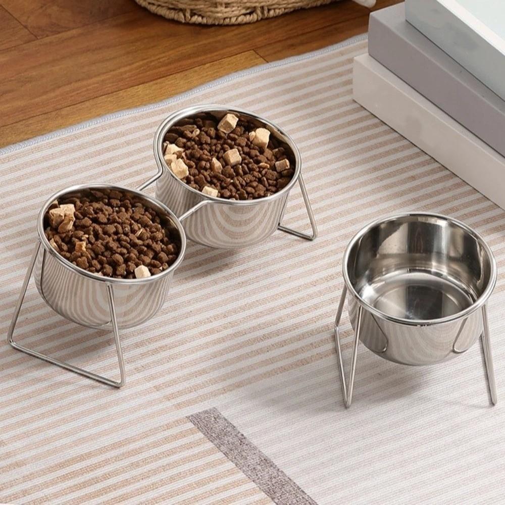 Fall-Resistant Neck Protector Bowl with Stand High Foot Dog Feeder  Daily Feeding