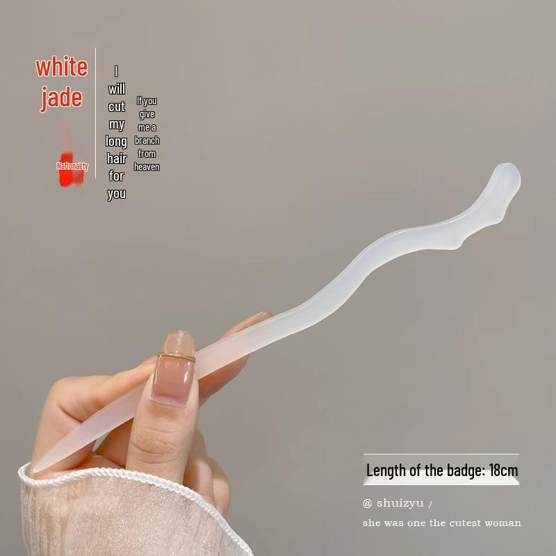 Elegant Retro Tassel Hairpin for Hanfu Updo - Women's Chinese Style Metal Hair Clip