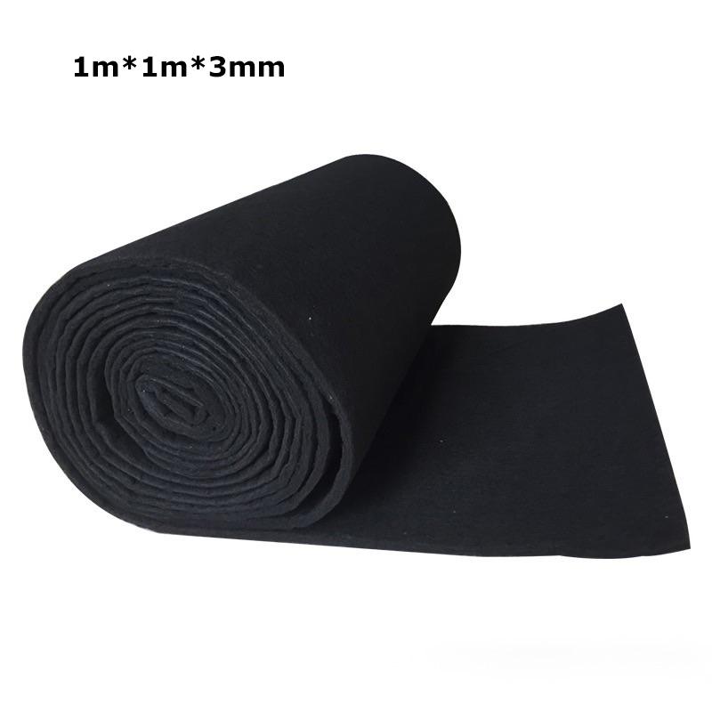 Univerzální Filtrační Bavlna z Aktivního Uhlí s Vysokou Hustotou Vláknina Čištění Vzduchu Plstěná Síťovina Adsorpce Výfukových Plynů Autoklimatizace Filtr