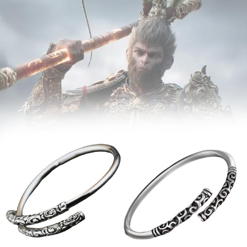 Wukong Myth Black Golden Cudgel Adjustable Bracelet Retro Fashion Gift Couple