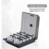Business Card Box, 1000 Card Capacity Business Card Storage Box With A-z Index