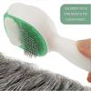 2PCS Pet Grooming Brushes Set, Cat Grooming Supplies, Indoor Dog Cat Massage Double Sided Comb 2 In 1 Pet Brushes Accessories for Home(White)