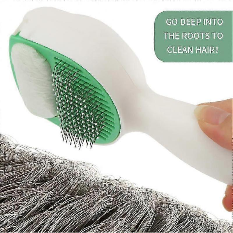 2PCS Pet Grooming Brushes Set, Cat Grooming Supplies, Indoor Dog Cat Massage Double Sided Comb 2 In 1 Pet Brushes Accessories for Home(White)