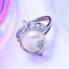 LSOOYH Fashion Kettle Ring Baroque Pearl Jewelry Adjustable Ring Freshwater Pearl Ring For Women