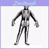 Halloweenowy Kombinezon Szkieletora do Cosplayu z Cyfrowym Nadrukiem Dla Dzieci do Odgrywania Ról