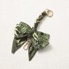 Elegant Hand-Woven Scarf Chain with Bow Decoration Pendant for Bag Strap Modification.